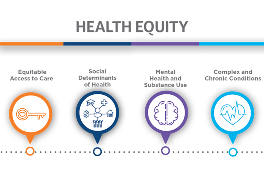 Health priorities and equities chart
