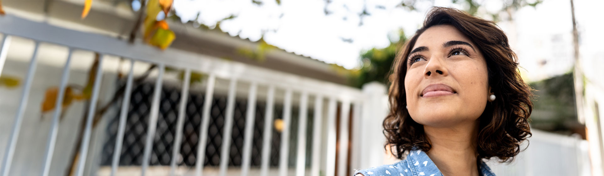 Woman Looking Hopeful for the Future