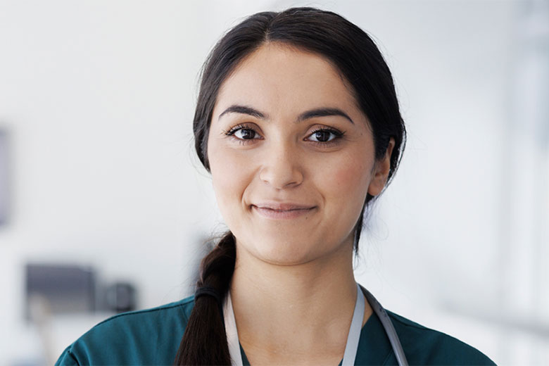 Nurse smiling